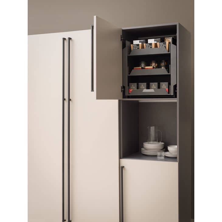 Häfele Oberschranklift UTENSIO ST10 PLUS EASY DOWN, Anthrazit 8 kg Korpusbreite 500 mm lichte Korpushöhe 462 - 464 mm