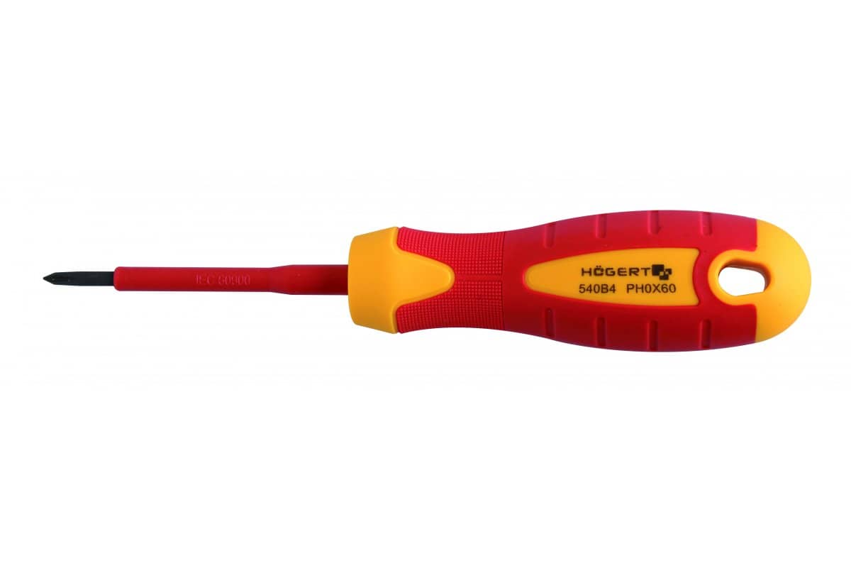 Zdjęcia - Akcesoria do mebli Hogert Högert Philips-Schraubendreher zum Arbeiten unter Spannung bis 1000V, PH2 - 100 mm