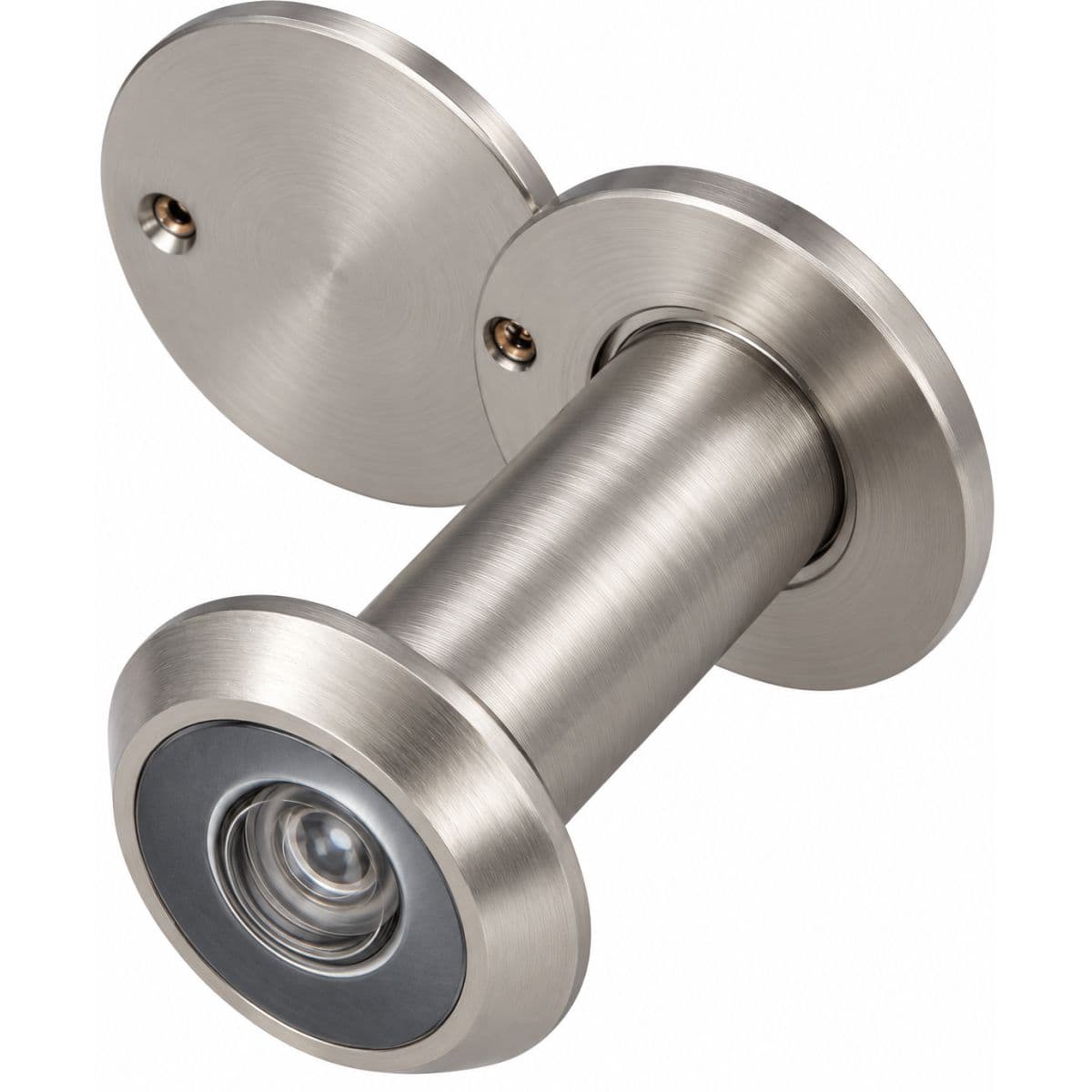 Gedotec Türspion HANNING aus Messing, Ø 14 mm Türstärke 35 - 60 mm Edelstahl-Optik
