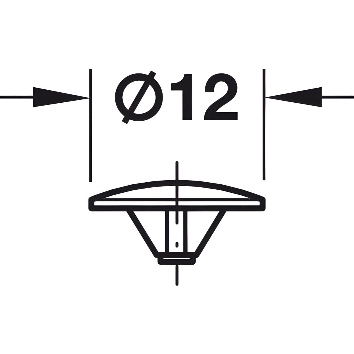 Häfele cover cap PZ2 for chipboard screws with Phillips cross-recess