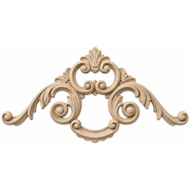 Gedotec Ornamente aus Holzpaste, Modell 421 Maße: 217 x 116 mm