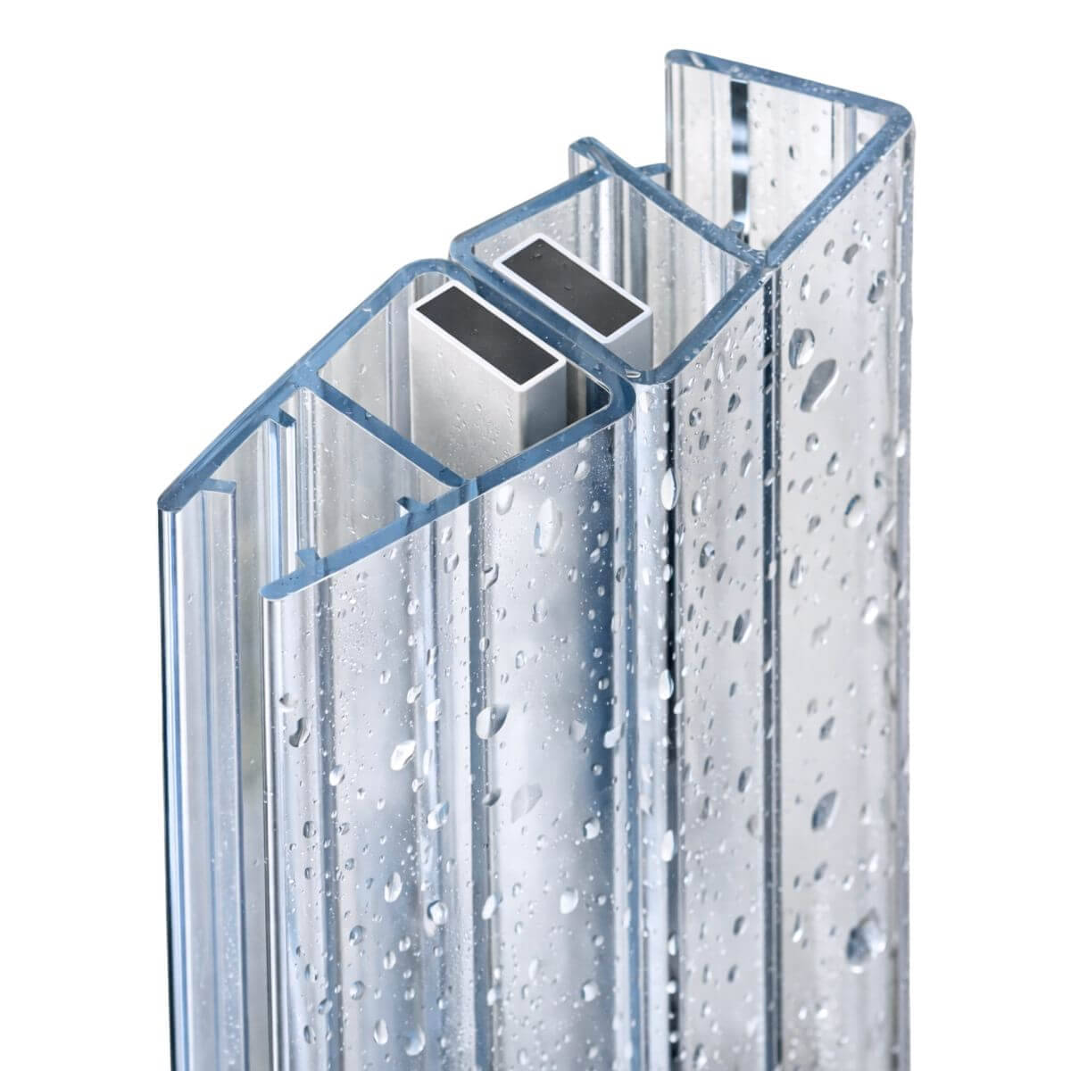 Rehau Magnetdichtung für Duschtüren mit Eckeinstieg und Glasstärke 6 - 8 mm, 90° 2000 mm