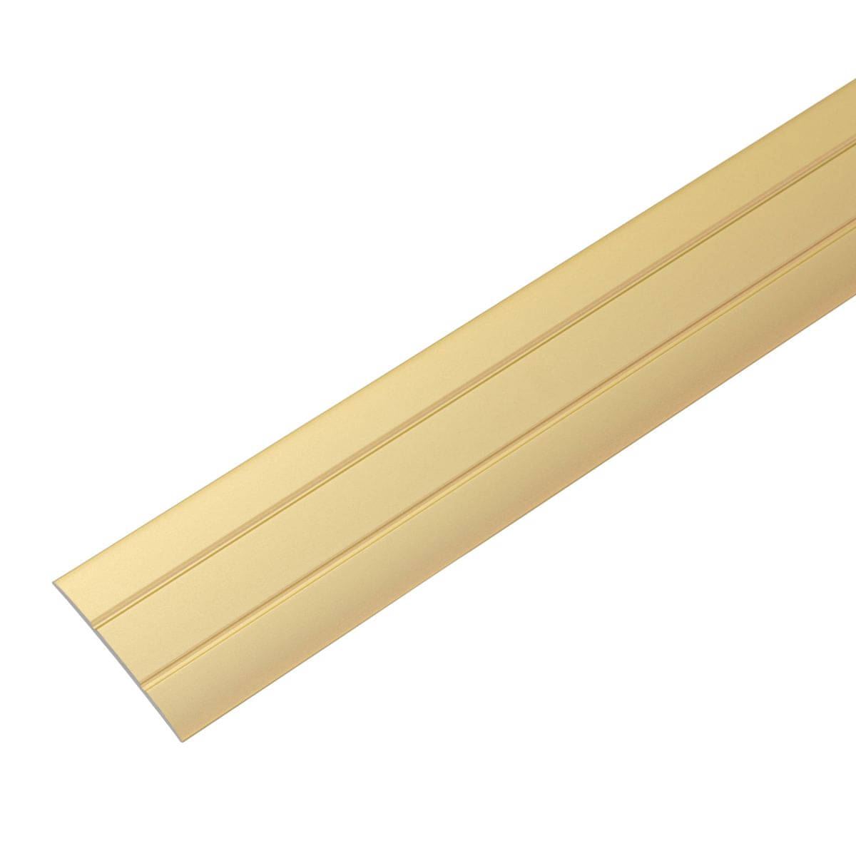 Übergangsprofil Aluminium Flach selbstklebend 37 x 2,5 mm Messing