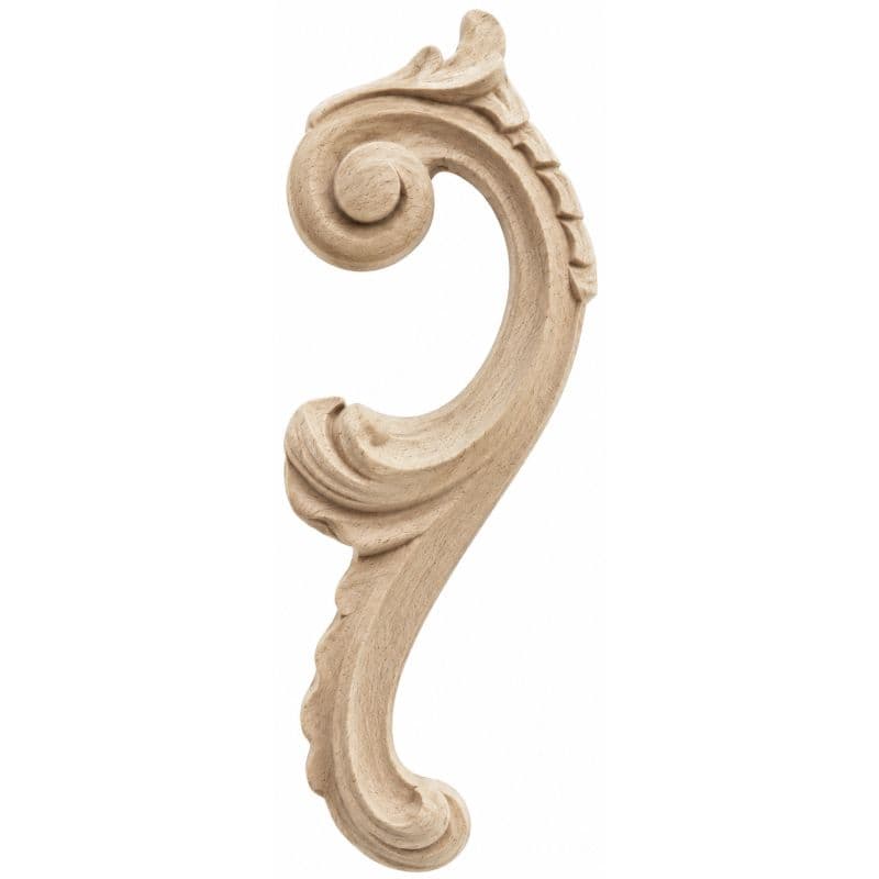 Gedotec Ornamente aus Holzpaste, Modell 860 rechts Maße: 92 x 35 mm
