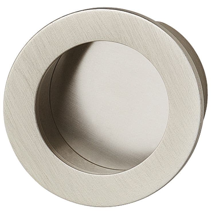 Häfele Muschelgriff ARIANE aus Messing vernickelt matt, Ø 59 mm