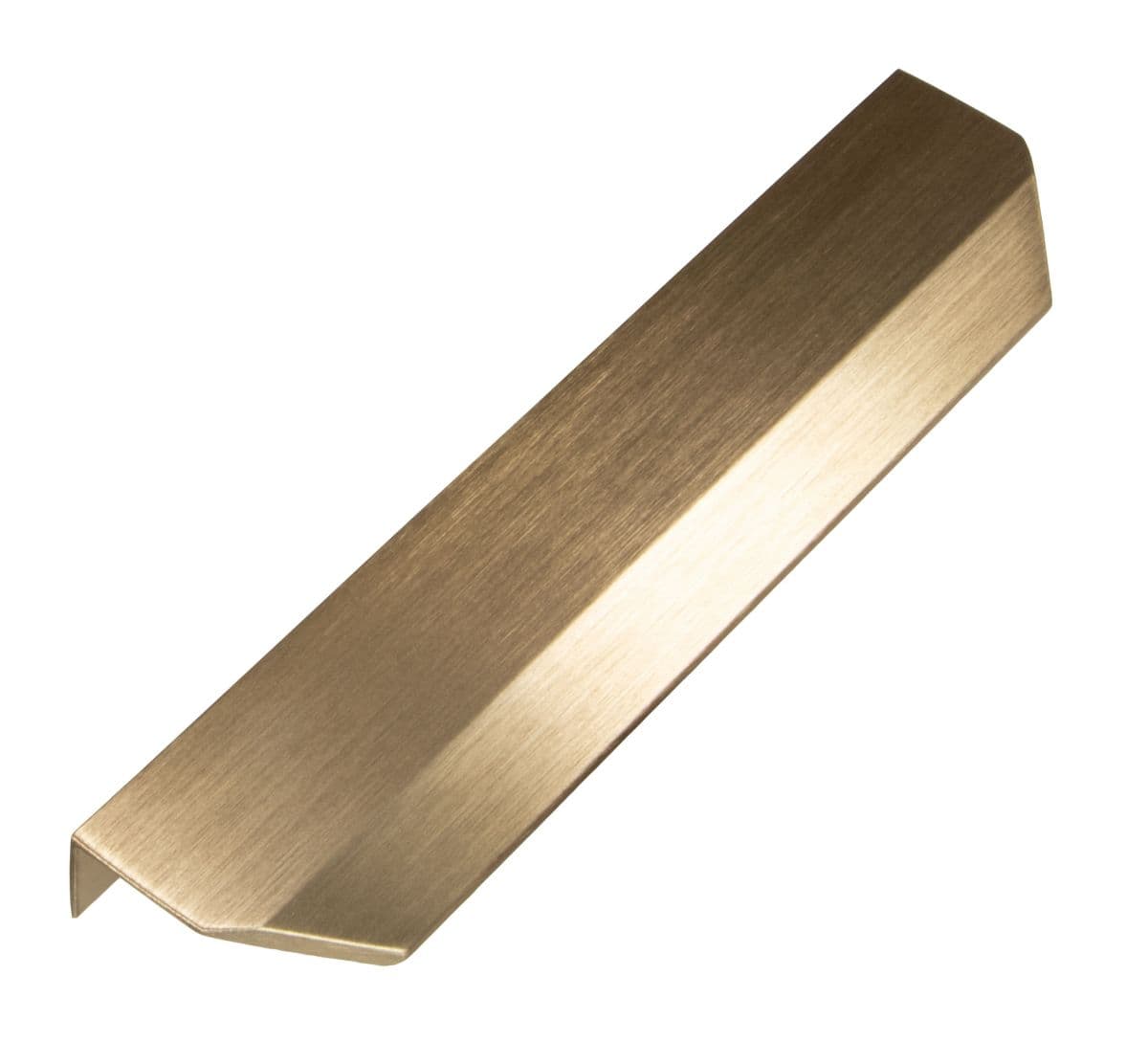 Griffleiste VANN aus Aluminium, BA 128 mm Messing dunkel gebürstet