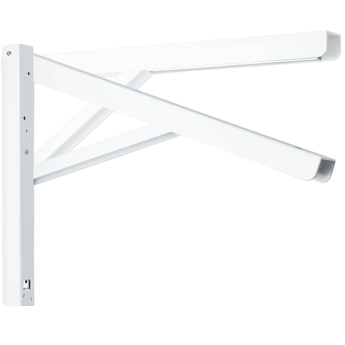 Klappkonsole PROFI LINE aus Stahl weiß