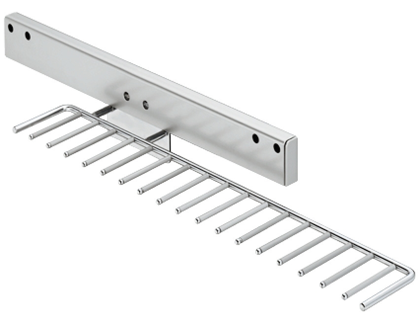 Häfele Porte-cravates et ceintures extensible pour jusqu'à 17 cravates