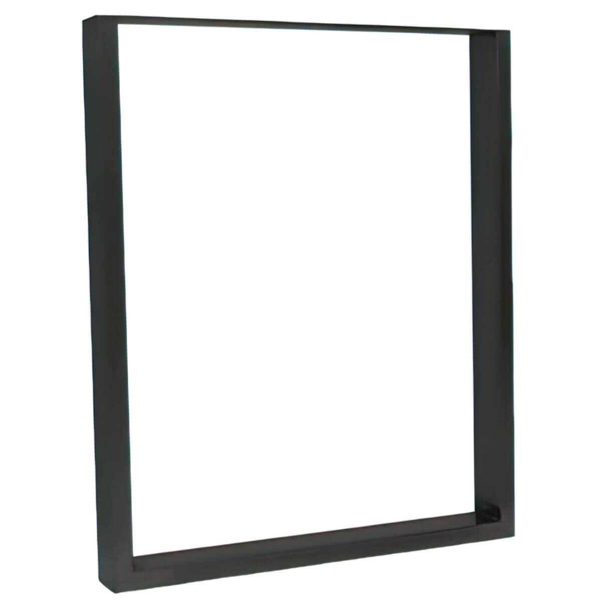 Gedotec Tischkufe FERRO-O aus Stahl Schwarz, 710 x 580 mm