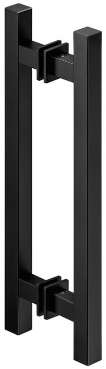 Stangengriff eckig beidseitig aus Aluminium schwarz