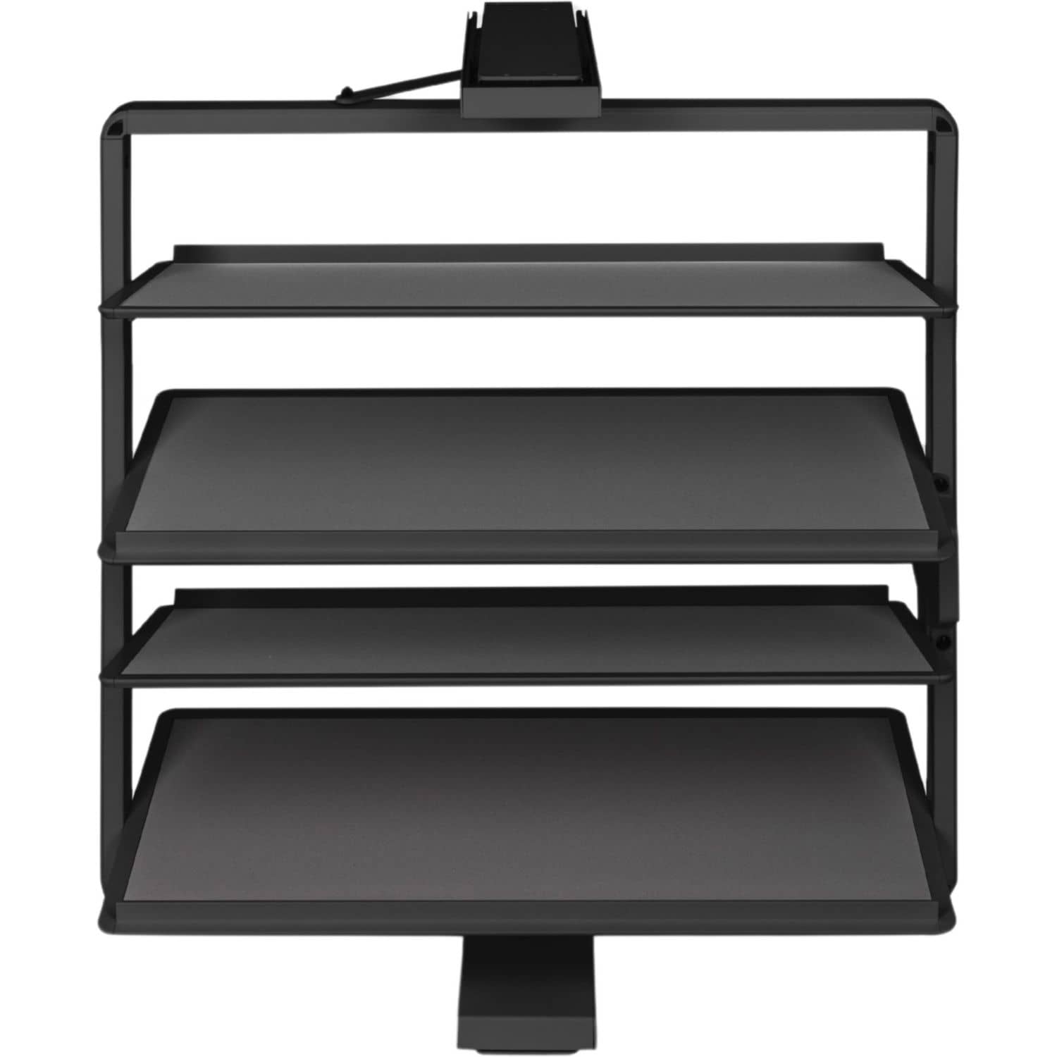 Gedotec Schuhschrankauszug aus Stahl 180° drehbar, Höhe 770 - 920 mm Schwarz