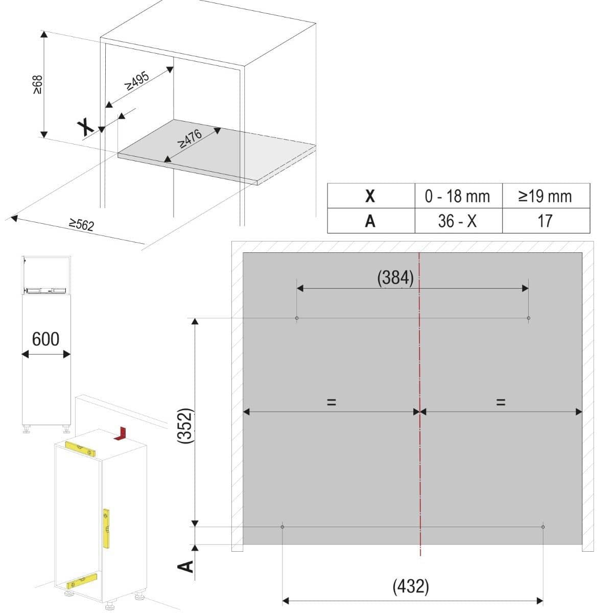 Kesseböhmer Drehbeschlag TURNMOTION III, 360° drehbar Eisweiß