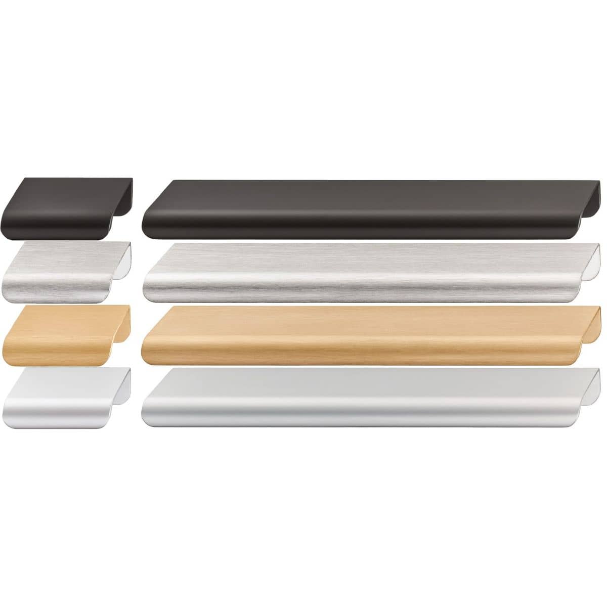 Häfele Kantengriff H2550 aus Aluminium, BA 32 - 320 mm