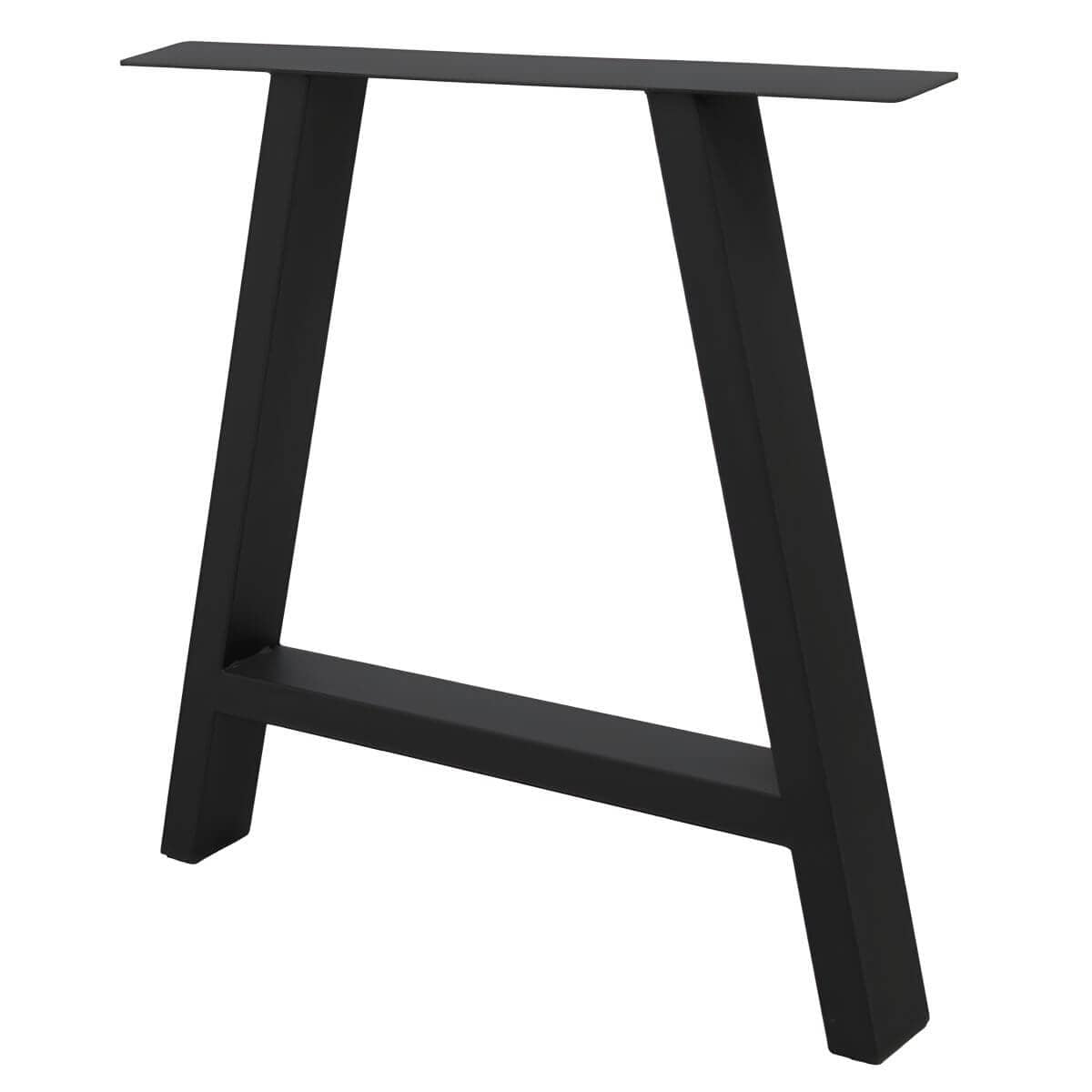 Gedotec Tischkufe FERRO-A aus Stahl Schwarz, 710 x 580 mm