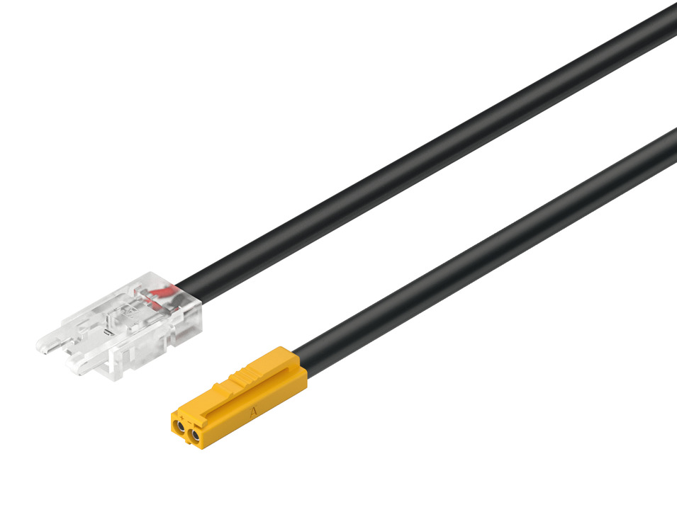 Cable de alimentación Häfele LOOX5 para tira LED 12V 8 mm monocromo 2000 mm