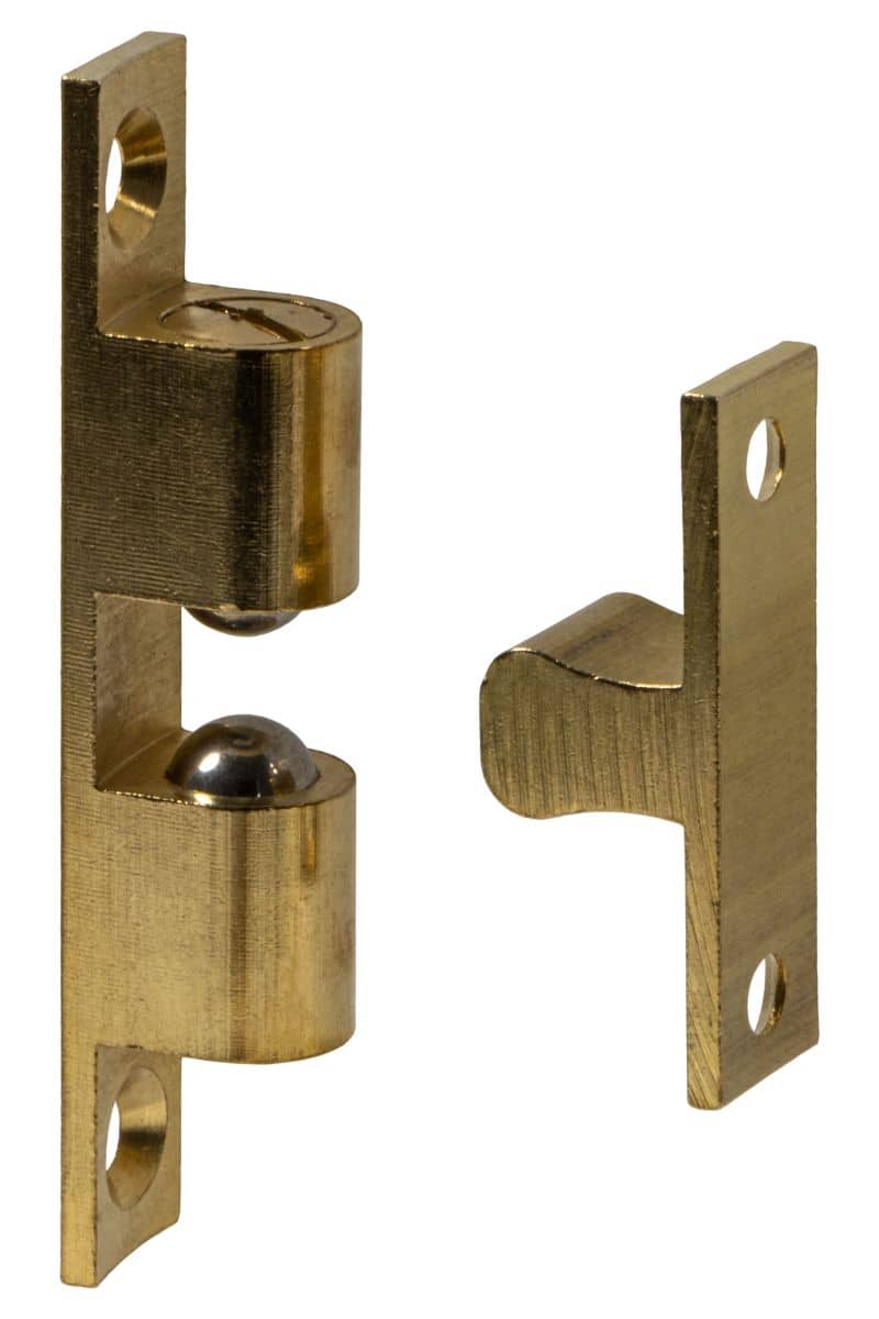 244-20-017-55 Doppel-Kugelschnapper aus Messing verstellbar blank 70 mm