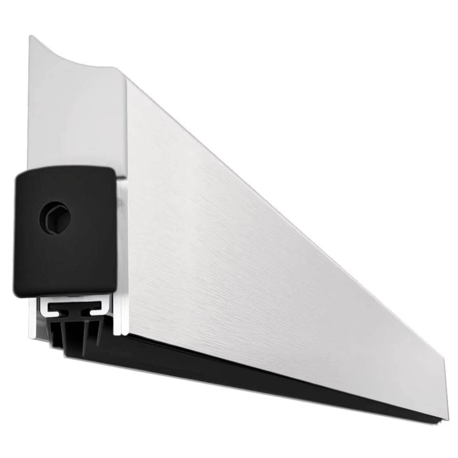 CCE Absenkdichtung APPLIQUE aus Aluminium zum Schrauben an die Tür, Silber eloxiert - 830 mm