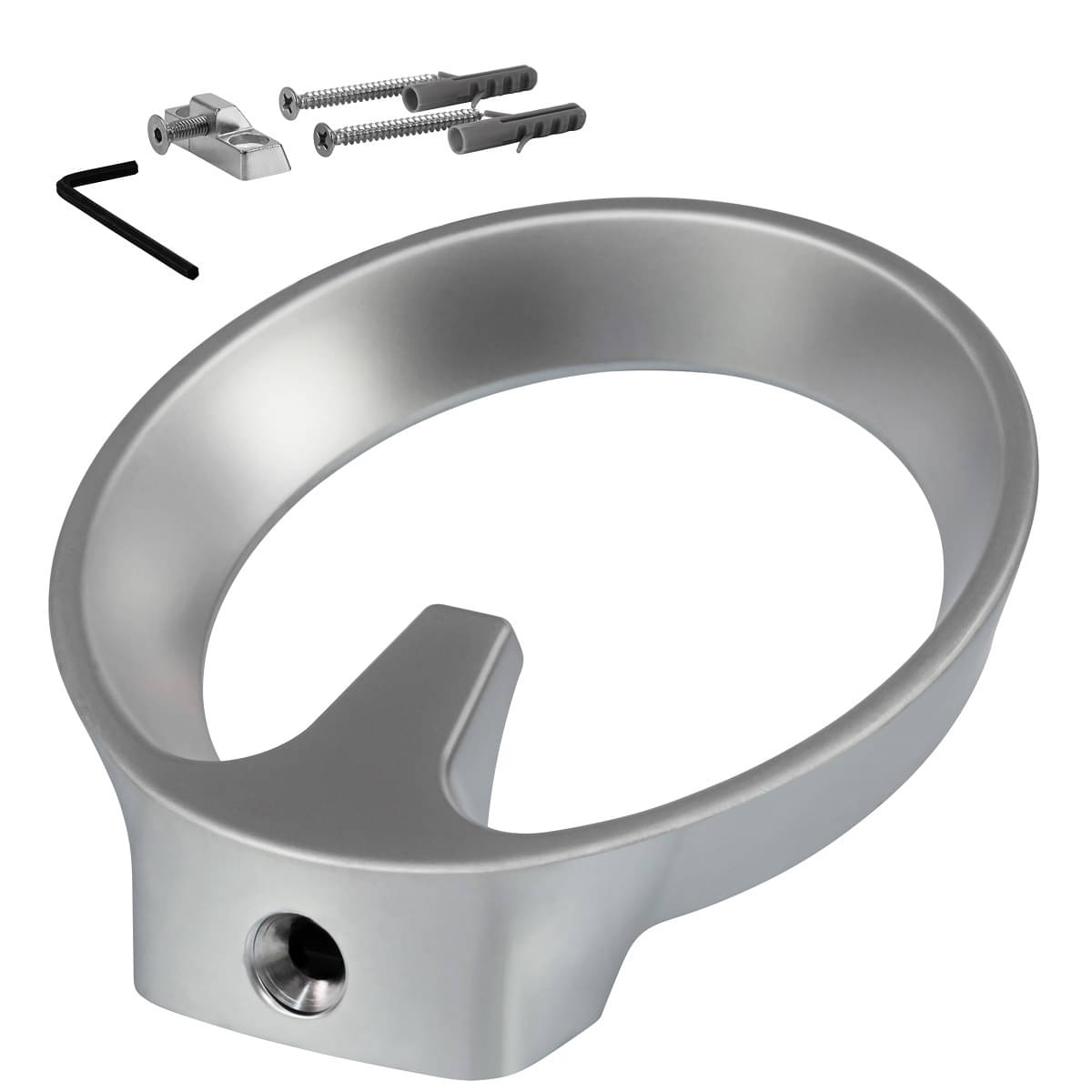 Garderobenhaken QUINCY aus Metall rund (inkl. Befestigungsmaterial)