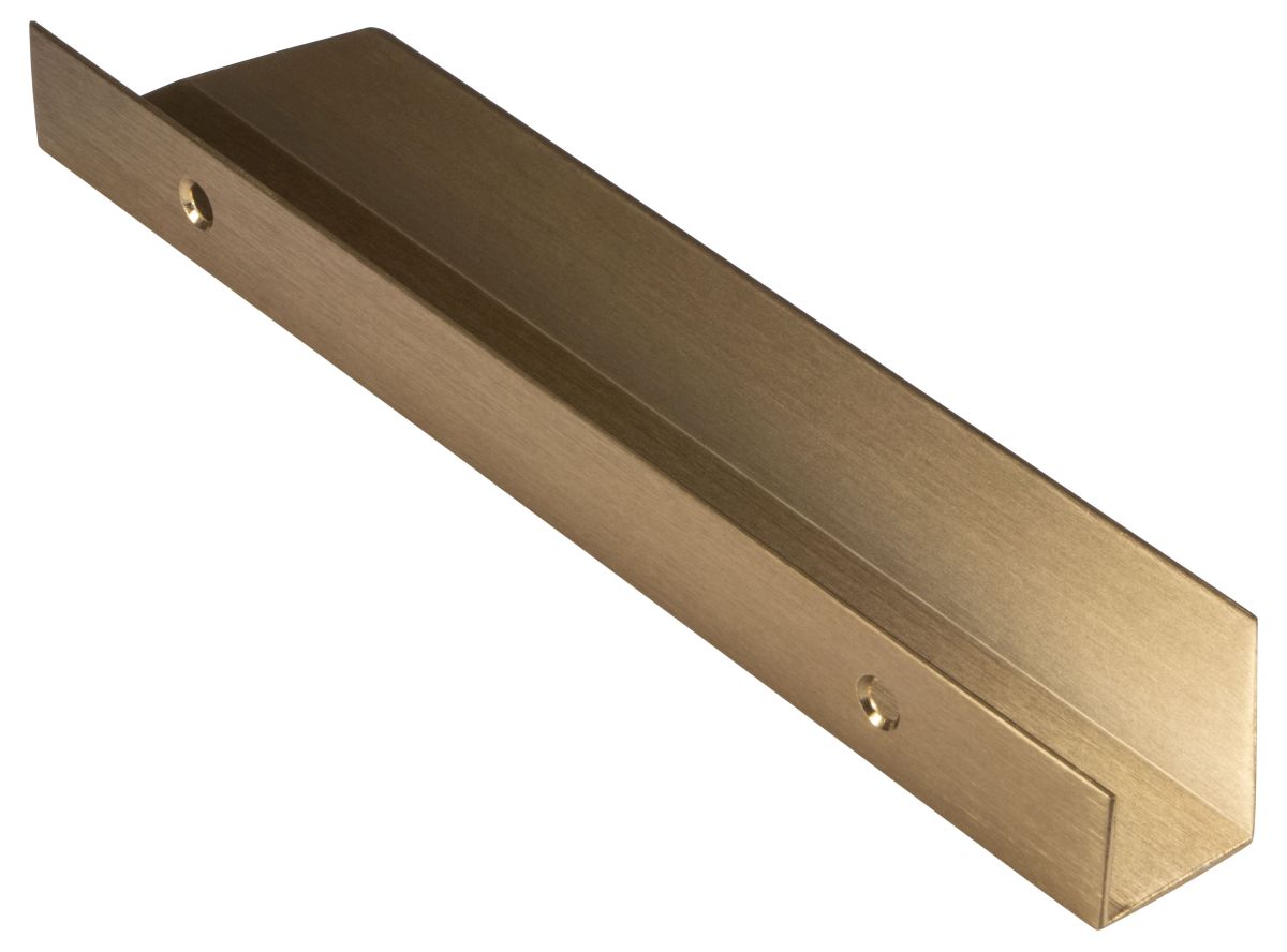 0375128L29-2 Griffleiste VANN aus Aluminium Messing dunkel gebürstet