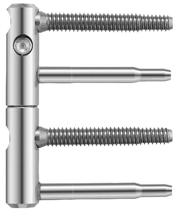 SFS Intec 3-DIM-Türband aus Stahl Ö-Norm, Ø 15 mm Höhe 92 mm