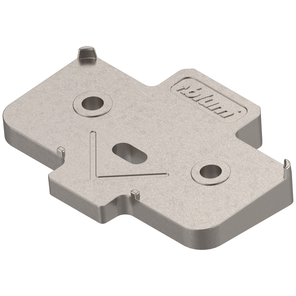 Winkelkeil für Scharniere h 3 mm kreuzform +5° Schraubversion vernickelt - Blum