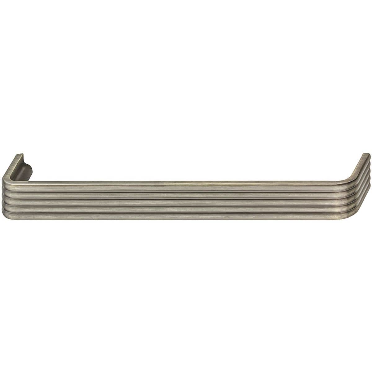 Häfele Möbelgriff H2345 aus Metall, Messing antik gebürstet BA 160 mm