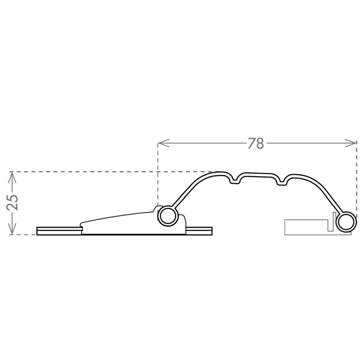CCE Fingerschutz-System DIGISMART aus Aluminium 2000 mm, 78 mm