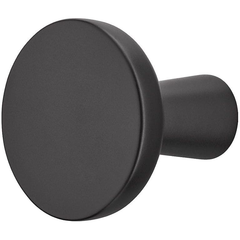Häfele Möbelknopf H2570 aus Metall, Schwarz matt 31,5 x 31,5 mm