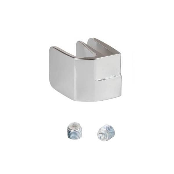 Siso Glastürgriff SQUARE für Doppeltüren, Glasstärke 4 - 6 mm, Chrom poliert