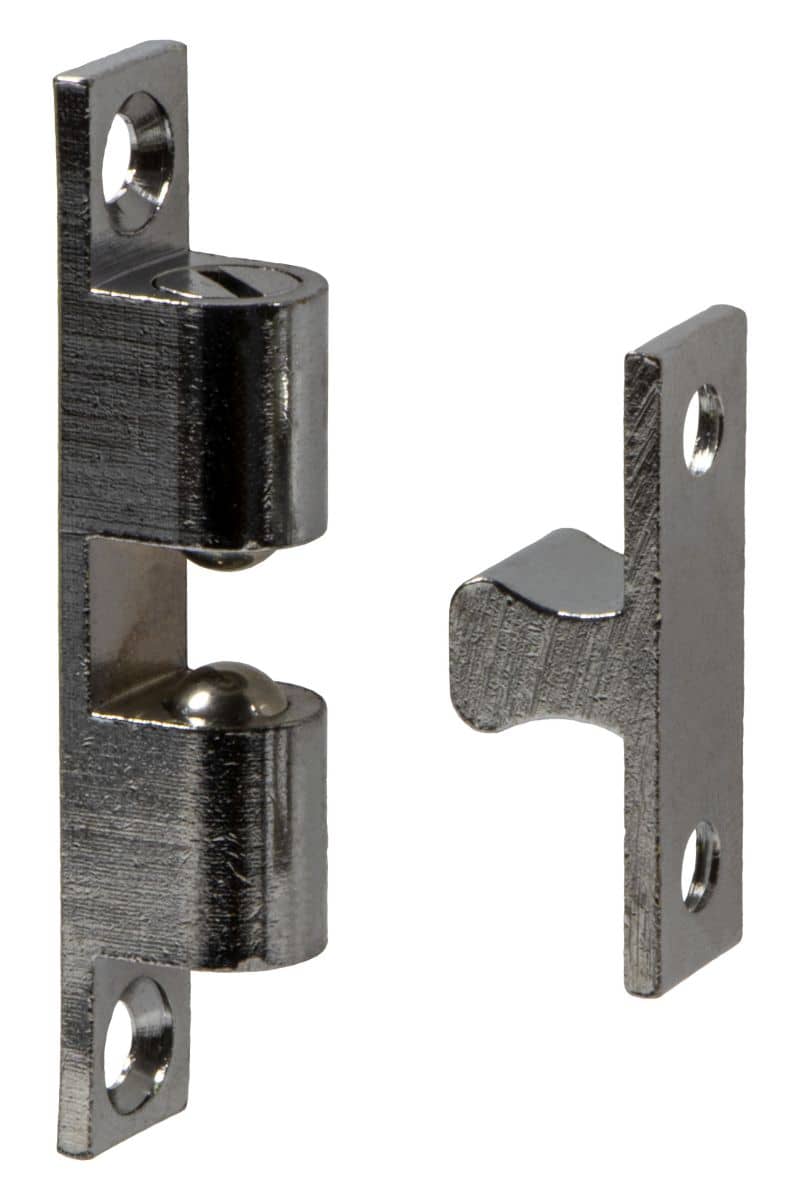 Doppel-Kugelschnapper aus Messing verstellbar verchromt poliert 49 mm