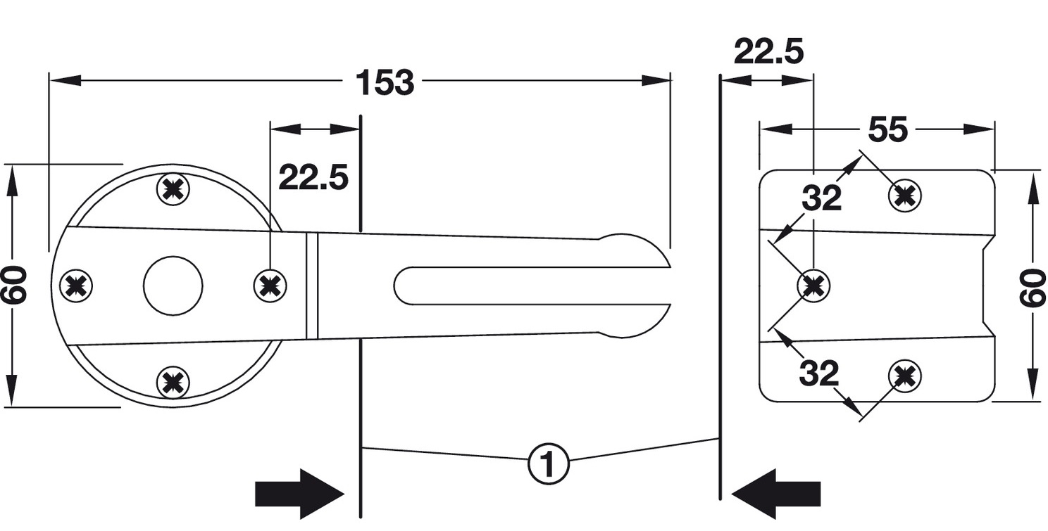 Tischplattenverbinder für trennbare Tischplatten Skizze