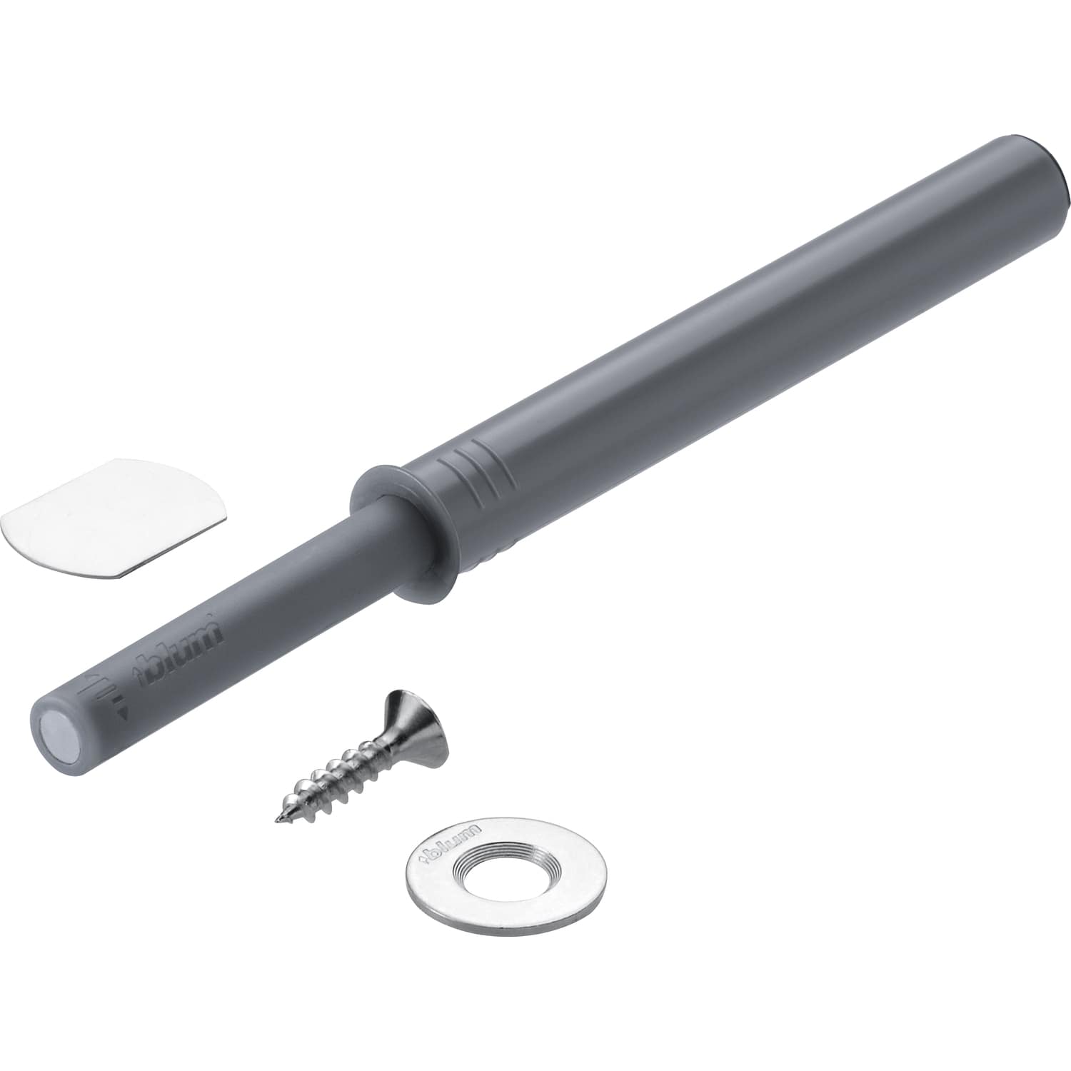 Blum Tip-On Druckschnäpper Öffnungsunterstützung Langversion Mit Magnet, Tip-On Seidenweiß Langversion
