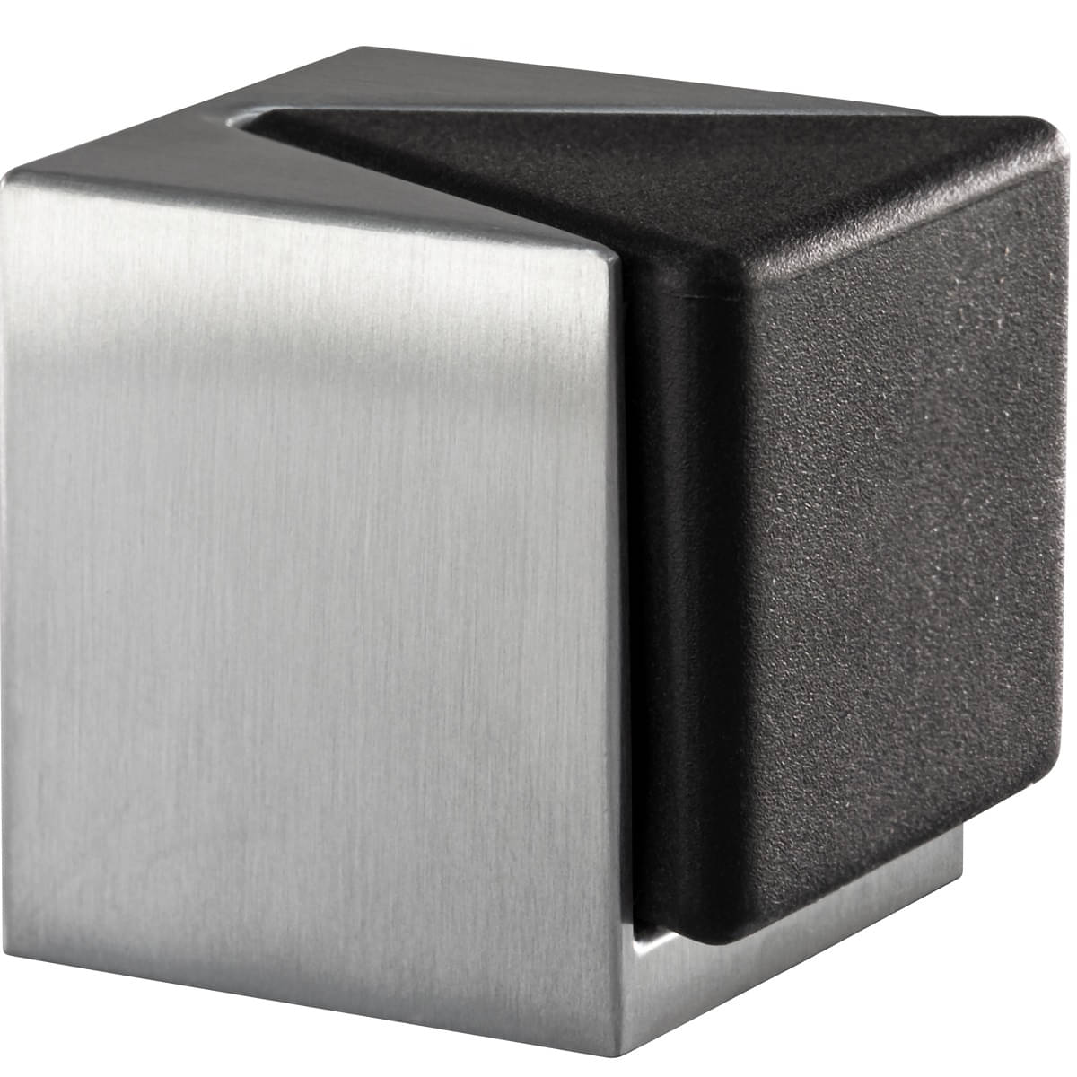 Design Boden-Türpuffer KIRA Silber Türstopper zum Kleben oder Schrauben chrom poliert