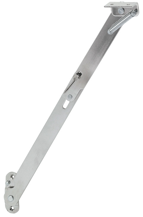 75° steel flap stay with automatic catch, left