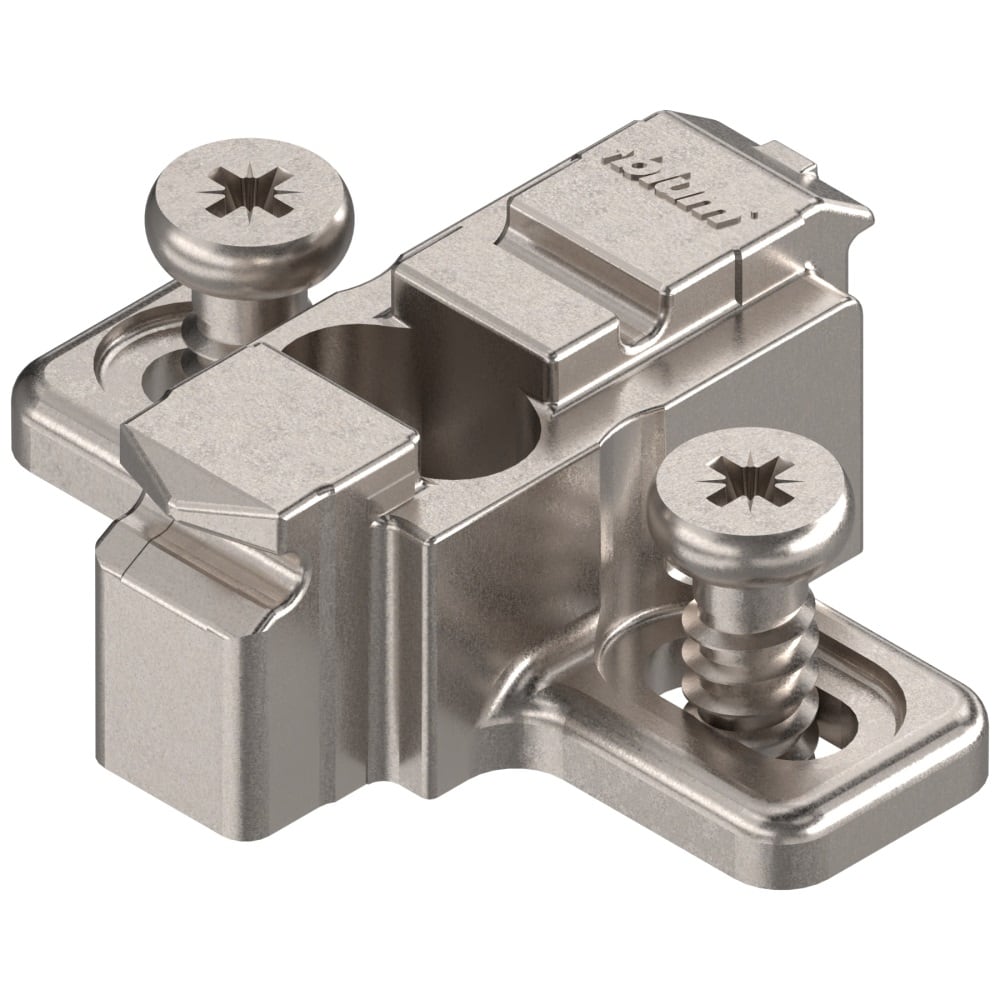Blum Clip Top Kreuzmontageplatte mit Euroschrauben, Clip-Montageplatte 9mm