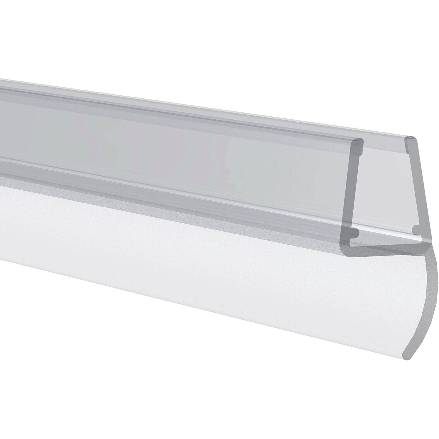 Rehau Mitteldichtung aus Kunststoff mit seitlicher Lippe für Glasdicke 6 - 8 mm, 1000 mm