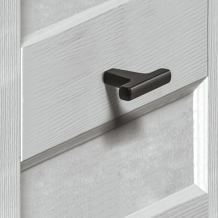Häfele Möbelknopf H2335 aus Metall, Schwarz matt 47 x 32 mm