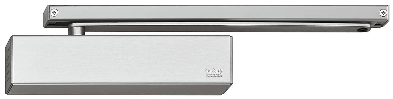Dorma Türschließer Set TS 92 Basic Contur Design mit Gleitschiene, Weiß