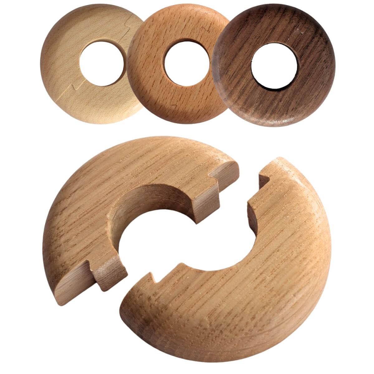 Gedotec Heizkörper-Rosette aus Holz lackiert, Ø 50 mm