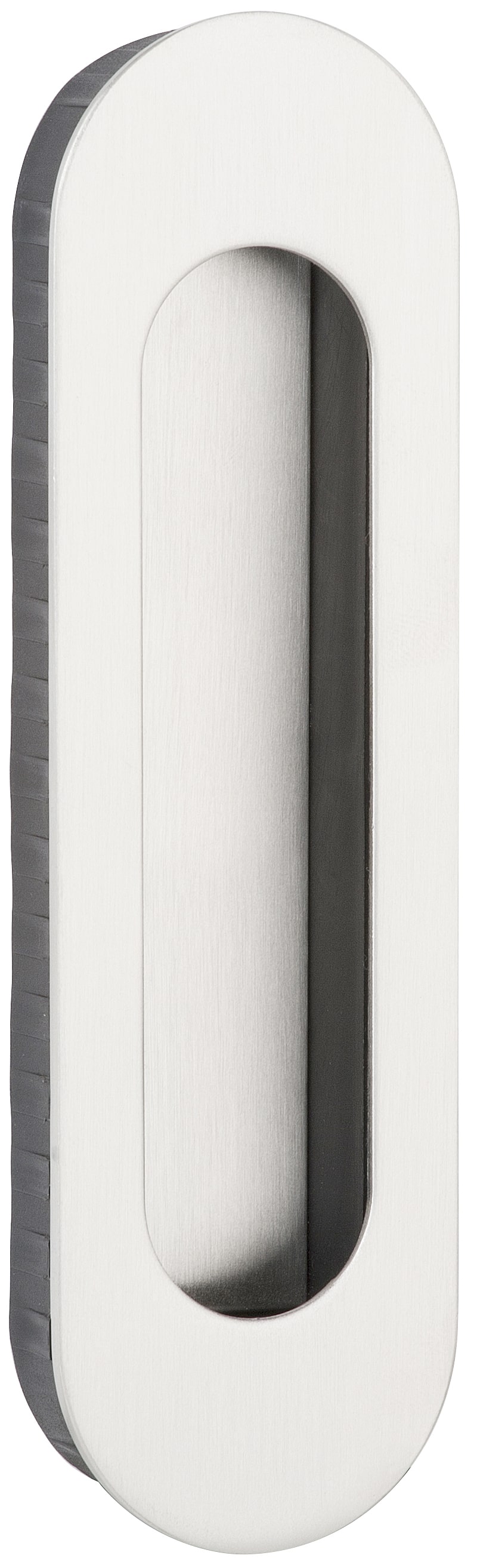 Hermat Muschelgriff LISA Einlassgriff oval Edelstahl matt gebürstet 155x45 mm