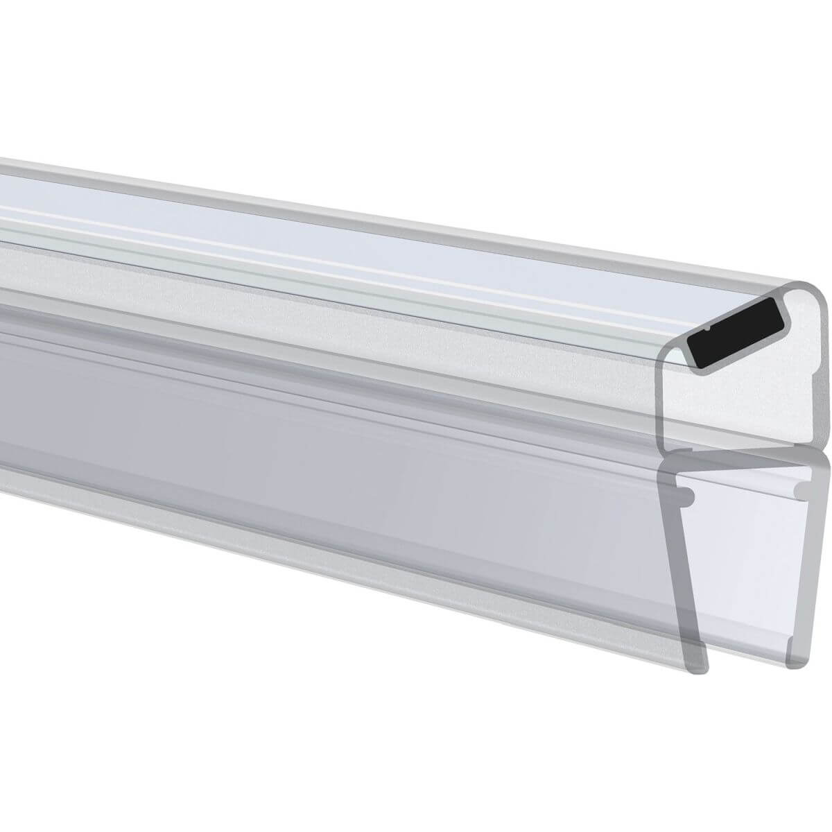 Guarnizione magnetica Rehau per porte doccia con vetro di spessore 6 - 8 mm, 135°, 1000 mm