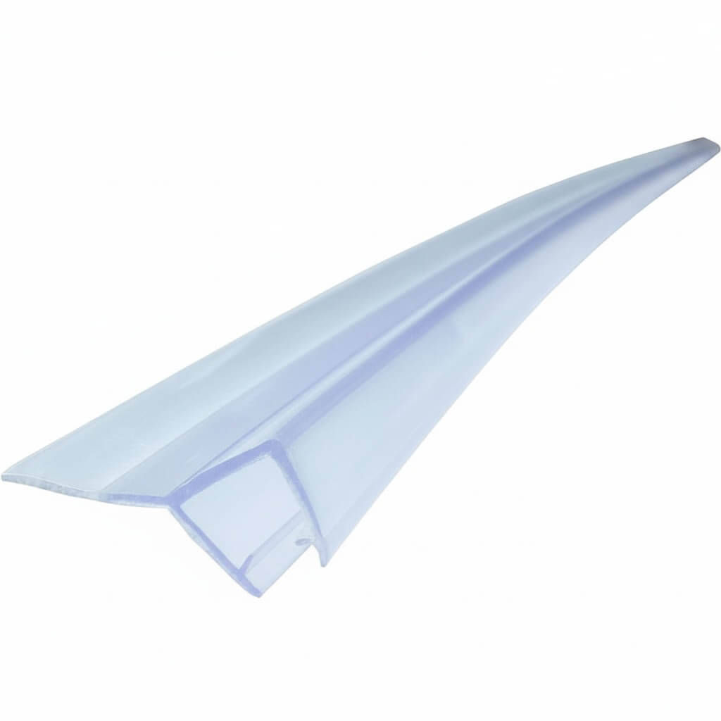 Rehau Duschtürdichtung aus Kunststoff mit Lippe 135° für Glasdicke 6 - 8 mm, 2000 mm