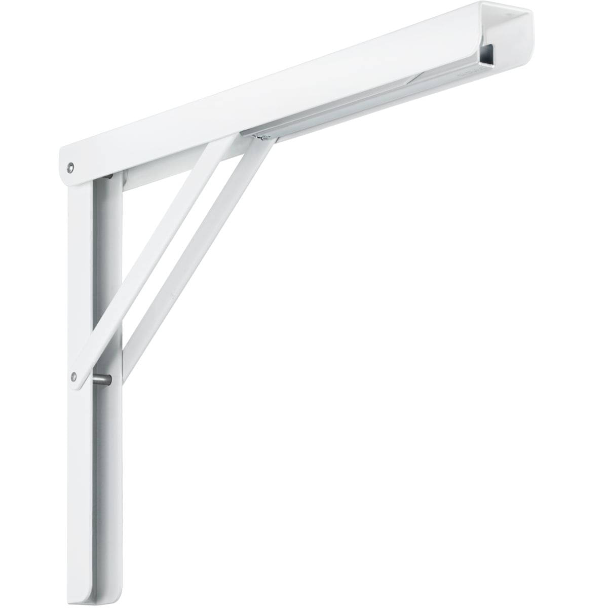 Klappkonsole PROFI LINE aus Stahl weiß