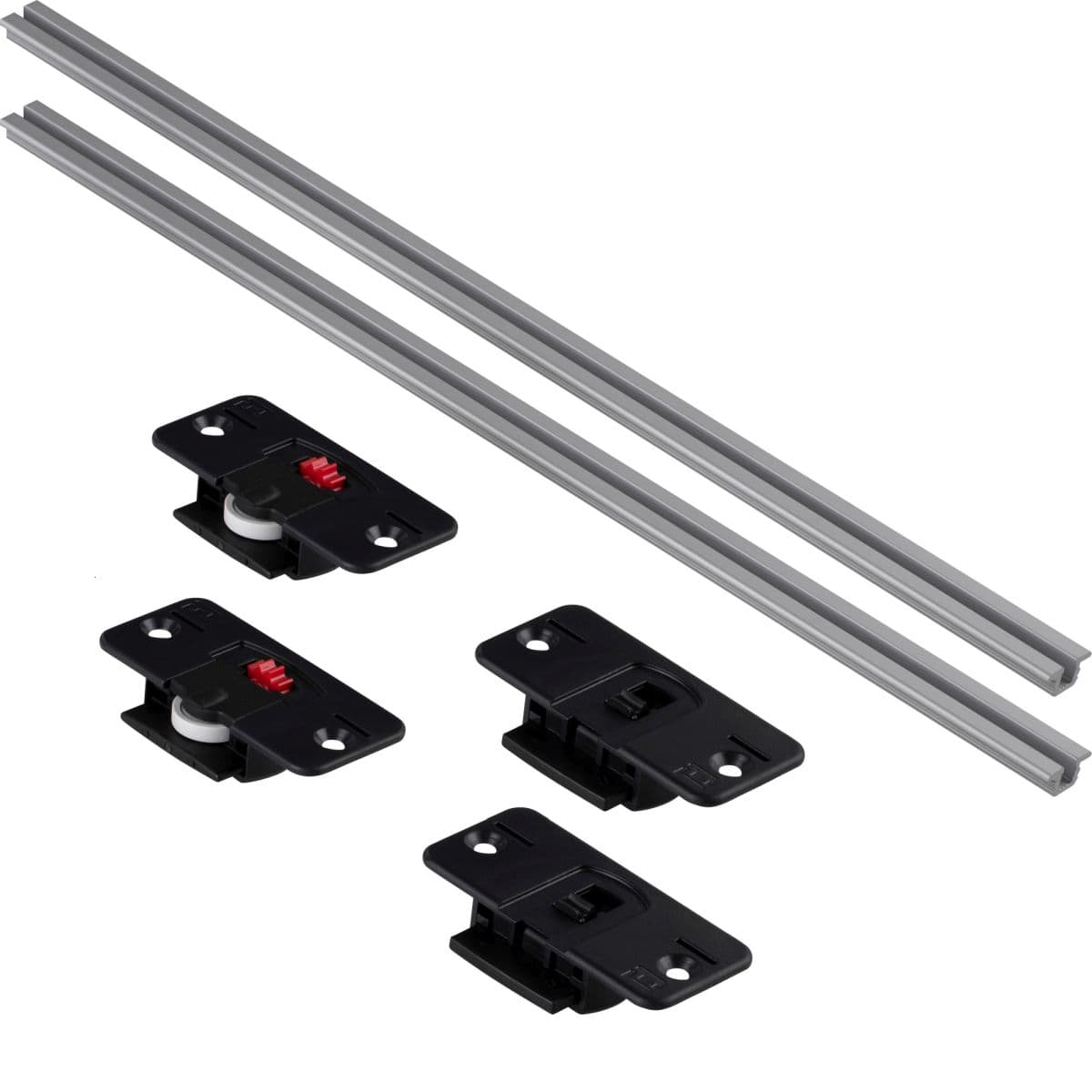 Nehl Schiebetür-Set EVO aus Aluminium für Türflügelgewichte bis 20 kg