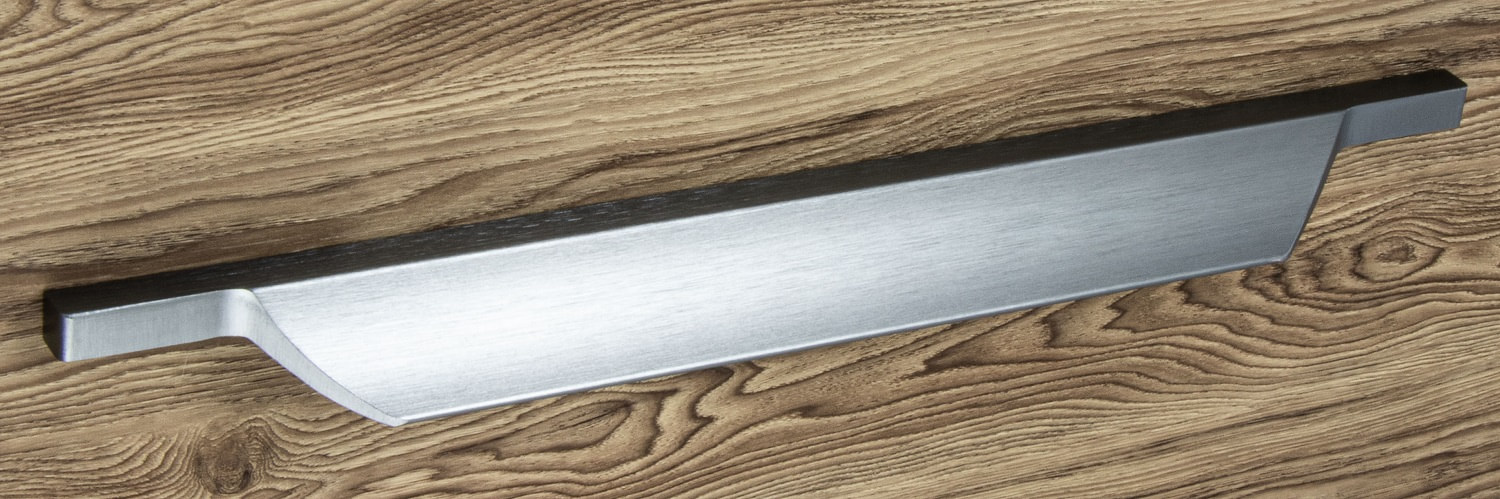 Griffleiste grau gebürstet