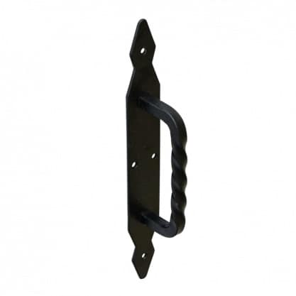 Maniglia per cancello Domax in acciaio nero, 130 mm