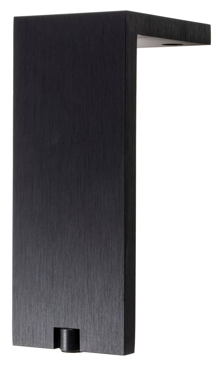 6005150L30-3339KV5N4edIfP Möbelfuß FONDA aus Aluminium eckig höhenverstellbar 150 mm Schwarz
