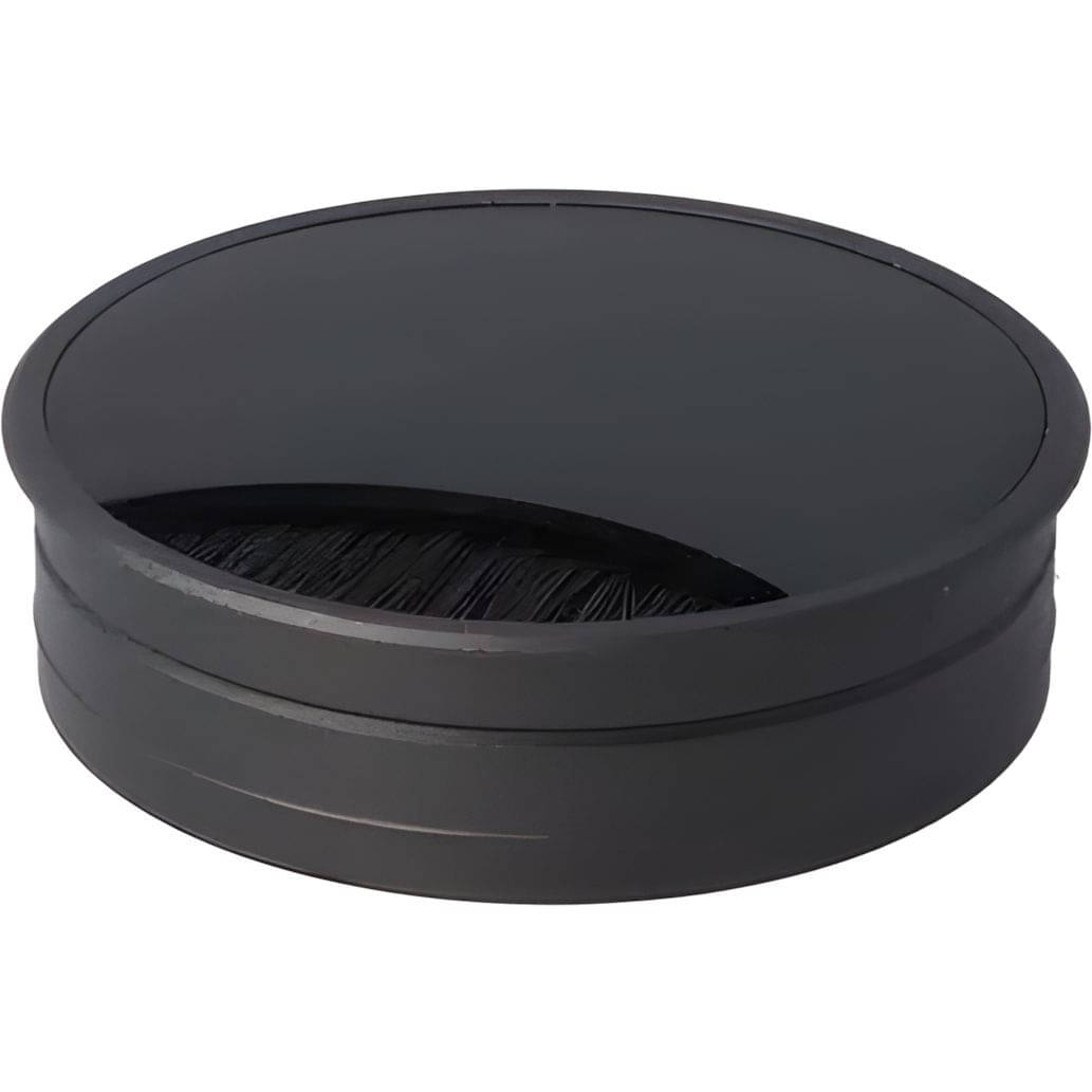 Siso Kabeldurchlass aus Aluminium, Ø 80 mm Schwarz matt