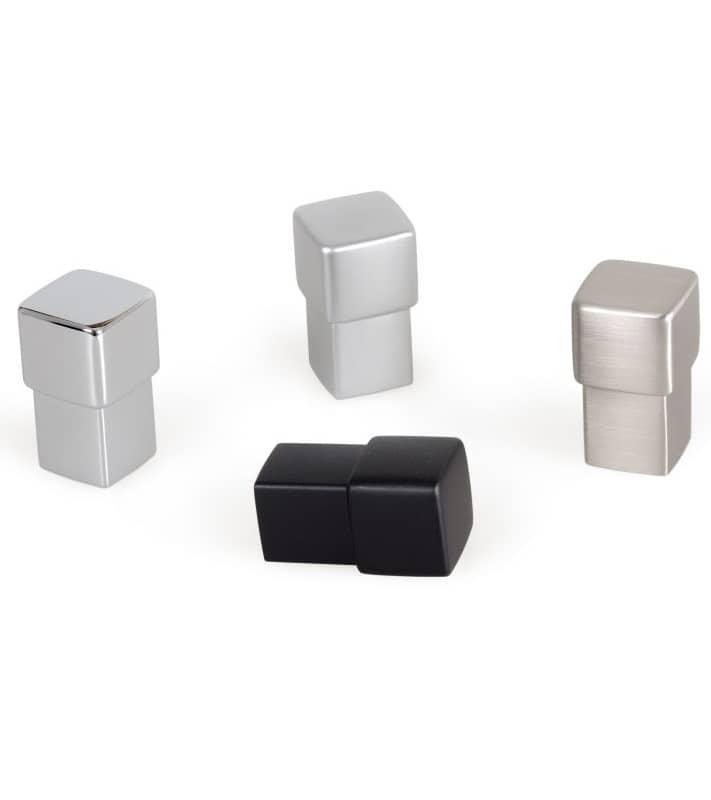 Viefe Möbelknopf BOXX aus Metall, Schwarz matt