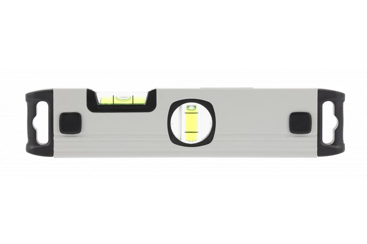Högert Wasserwaage aus Aluminium mit 2 Libellen, 230 mm